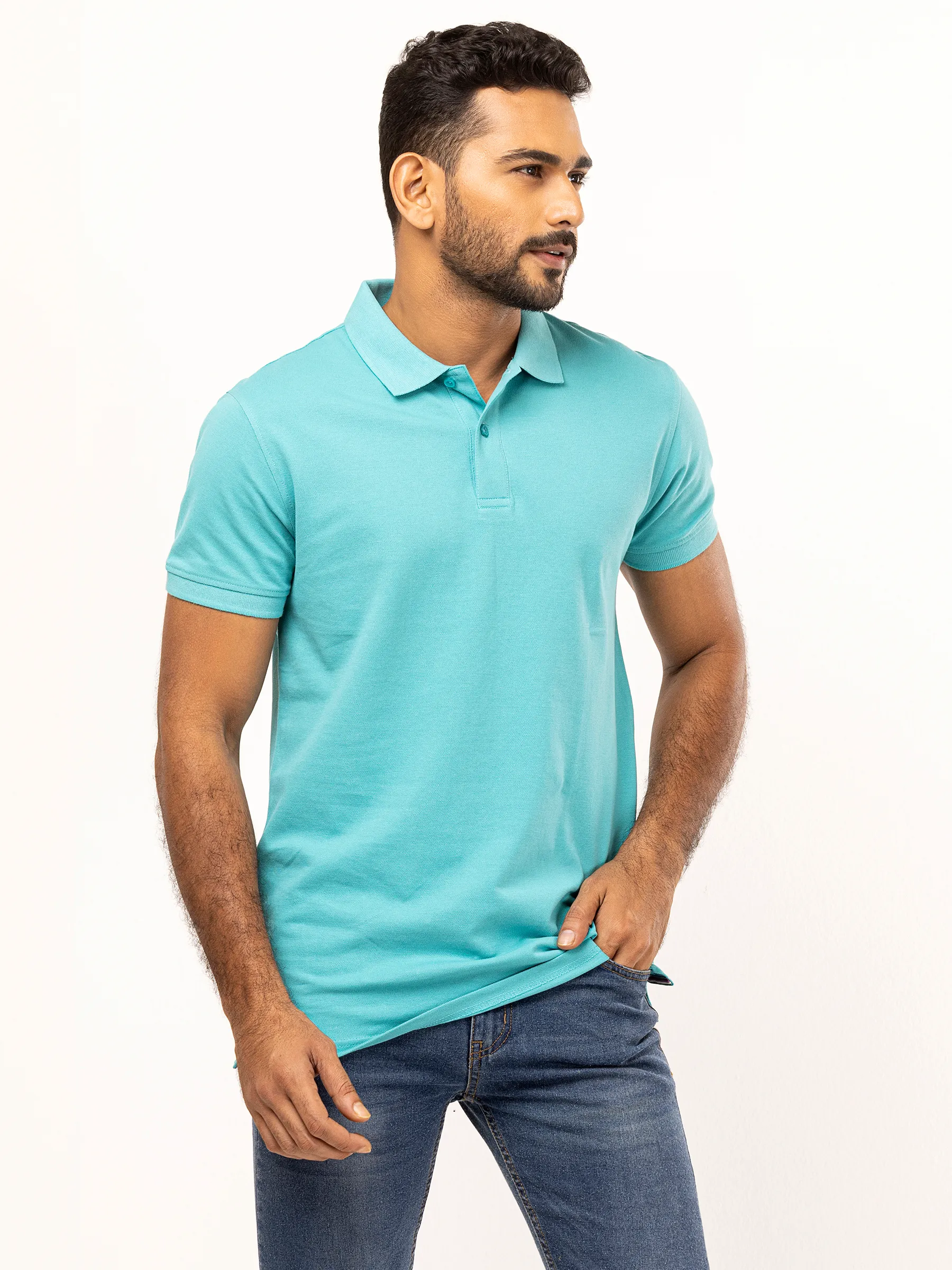 Aqua Cotton Slim Fit Polo Shirt